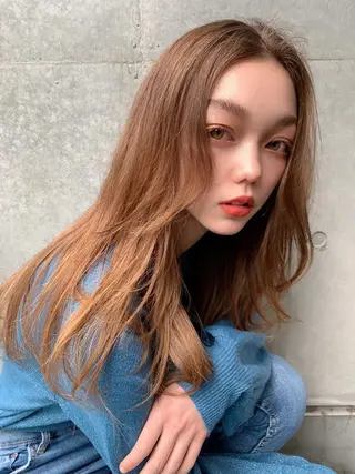 ロング カラー パーマ ヘアアレンジ メンズ キッズ ネイル マツエク・マツパ 💎耳ツボジュエリー ×銀座美容室💎のヘアスタイル