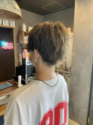 ミディアム カラー メンズ D.log 大和西大寺店所属・川崎 雅大のヘアスタイル