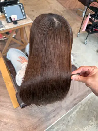 ミディアム 濱田 光希のヘアスタイル