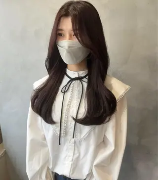 ロング 奥田 蓮のヘアスタイル