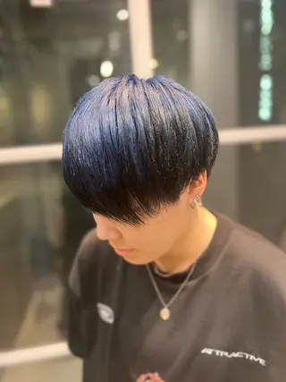 ショート メンズ シミズ リホのヘアスタイル