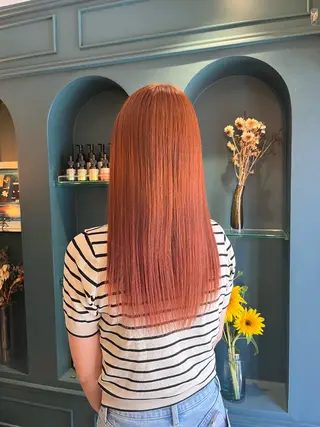 ロング カラー 🍊暖色カラー🍊 sakuraのヘアスタイル