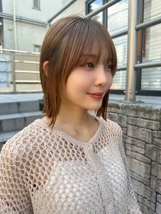 ミディアム 美髪縮毛矯正 /髪質改善のヘアスタイル