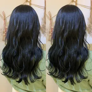 セミロング カラー 髪質改善 頭身浴/ 中田のヘアスタイル