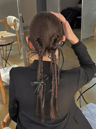 ロング mihiro 美優のヘアスタイル
