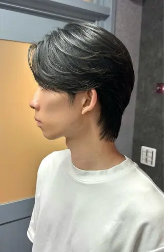 ミディアム メンズ メンズ専門 スタイリスト前田雄輝のヘアスタイル