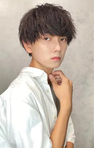 ショート メンズ 大宮｜メンズカット ダブルカラー｜パーマのヘアスタイル