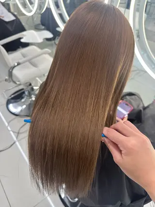 セミロング ハイトーンボブ Mizuki.のヘアスタイル