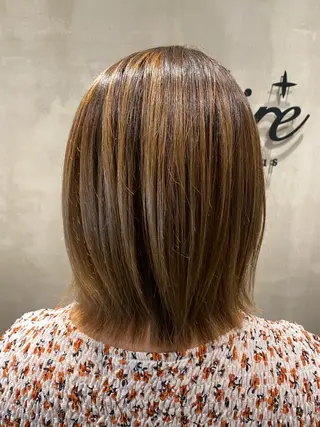 ミディアム カラー 大倉 未波のヘアスタイル