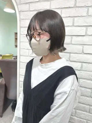 セミロング カラー ヘアアレンジ ブリーチなし/ レイヤー🌿runaのヘアスタイル