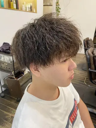 ショート パーマ メンズ 小顔ショート/ボブ/ 川口京佑のヘアスタイル