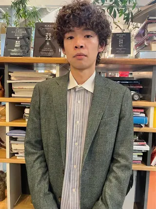 パーマ メンズ BRIDGE所属・透明感カラー/パーマ hitomiのヘアスタイル