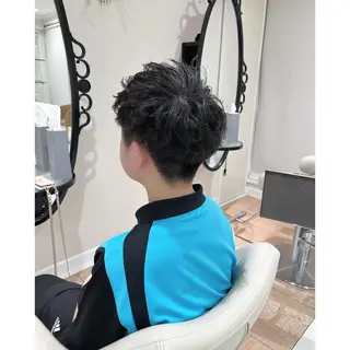 パーマ メンズ 韓国ヘア 🎀中川綾乃🎀のヘアスタイル