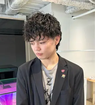 パーマ メンズ ANY/須田 麻人/ハードパーマのヘアスタイル