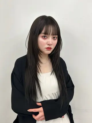ロング romp恵比寿所属・艶感･透明感カラー 【瑠己】のヘアスタイル