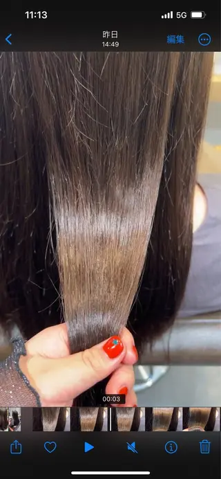 ロング ぱつっとボブ/Wカラ ー/ことこ🍒のヘアスタイル