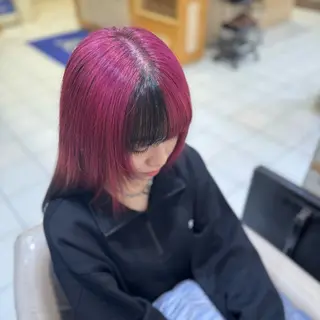 ロング ハイトーンカラー 髪質改善カラーノトのヘアスタイル