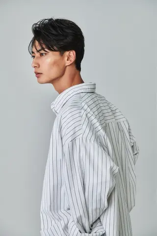 ショート パーマ 池袋センターパート No.1 裕大のヘアスタイル