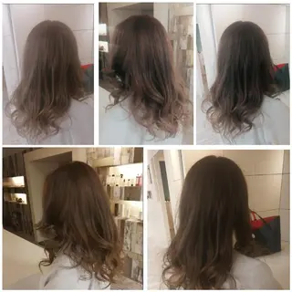 カラー Aile所属・酸性ストレート／カラ ー/山下高明のヘアスタイル