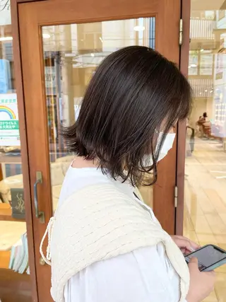 ミディアム カラー 清水　ちひろ ✄トップスタイリストのヘアスタイル