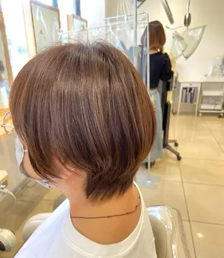ショート カラー 30代からの大人 ショートのヘアスタイル