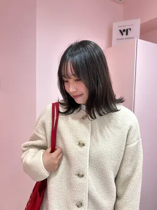 ミディアム Rina 大人カワイイ⟡.·のヘアスタイル