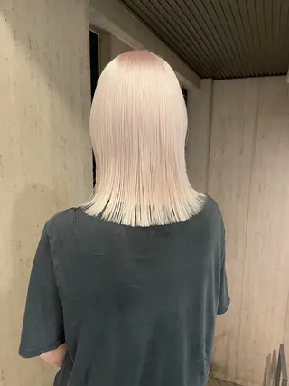 ミディアム PUNEL所属・🌙艶ハイトーン/ ミユウのヘアスタイル