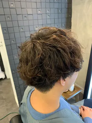 ショート パーマ メンズ yuri🌼 NUMBER 天王寺のヘアスタイル