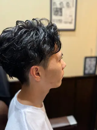 ミディアム パーマ 小島 優奈のヘアスタイル