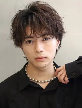 ミディアム メンズ メンズサロンKUROT熊本所属・橋本 俊哉のヘアスタイル