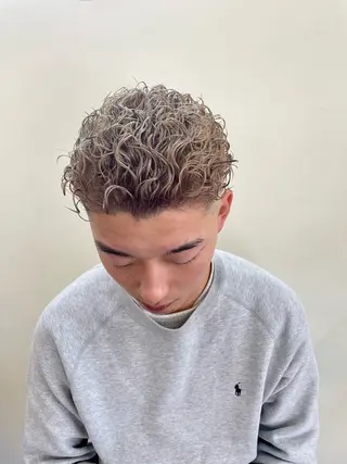 カラー パーマ メンズ WEST OLAND加藤圭介のヘアスタイル