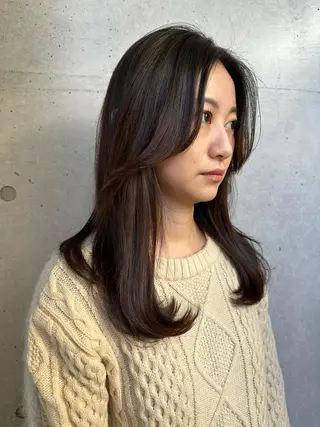 ロング Leverage New York所属・小滝 楓のヘアスタイル