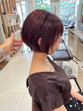 ショート カラー 鶴岡で縮毛矯正なら お任せ！ハヤシナオミのヘアスタイル