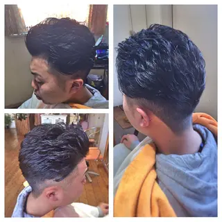 ショート パーマ メンズ MERCURY(フリーランス)所属・タカハシ ユウヤのヘアスタイル