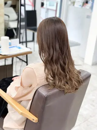 ロング ハイライト&曲がる 縮毛矯正特化 玉置のヘアスタイル