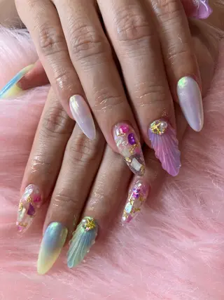 ネイル rukianail 新里のネイルデザイン