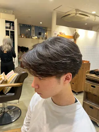 ショート パーマ メンズ Lamp所属・🌀メンズパーマ🌀 🐏丸山祐宇🐏のヘアスタイル