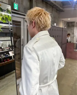 ショート メンズ 森綱 悠 /ボブ/ブリーチのヘアスタイル