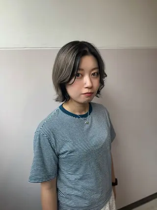 ミディアム INORI🐳/ ボ ブ/フェイスレイヤーのヘアスタイル