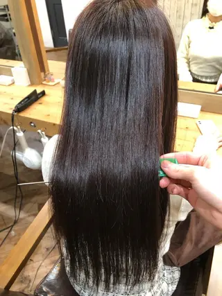 ロング パーマ little広島所属・縮毛矯正/髪質改善 矢川 純のヘアスタイル