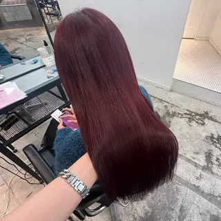 ミディアム カラー 🍒暖色✖️レイヤー ／Haruna🍒のヘアスタイル