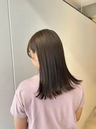 ミディアム カラー 韓国girly hikariのヘアスタイル
