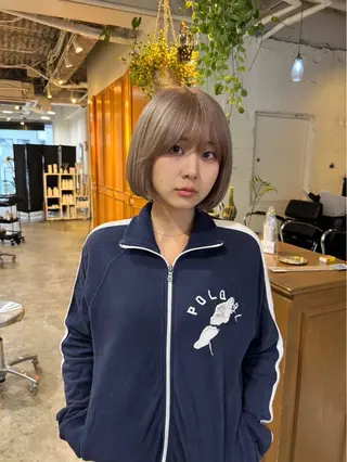 ショート カラー RIN／韓国ヘア レイヤーカットのヘアスタイル