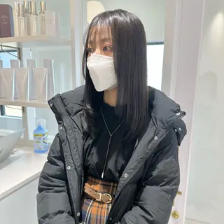 セミロング カラー パーマ お洒落パーマ/ 艶カラー/michiのヘアスタイル