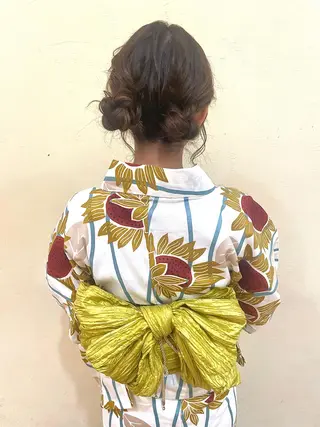 セミロング カラー ヘアアレンジ 青沼夏未/オリーブ/ 寒色カラーのヘアスタイル