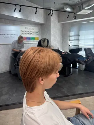 カラー 外国人風カラー ×19歳美容師ルイヤのヘアスタイル