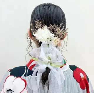 ミディアム ヘアアレンジ ナカジマ ナナのヘアスタイル