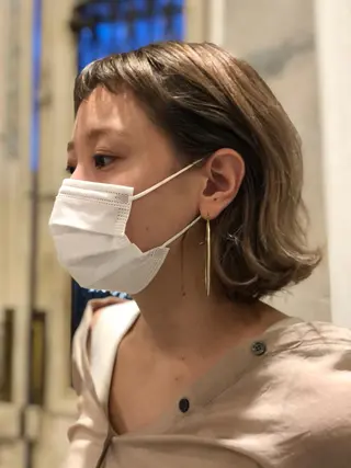 ショート カラー パーマ SALOWIN熊本 yuseiのヘアスタイル