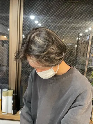 カラー メンズ 180° OneEightyDegrees 中目黒所属・Himari 【ハイトーンカラー】のヘアスタイル