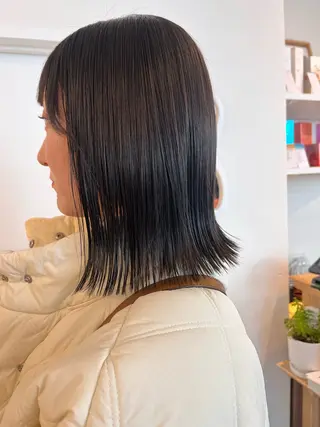 ミディアム カラー レイヤーカット/韓国 ヘア/ honokaのヘアスタイル